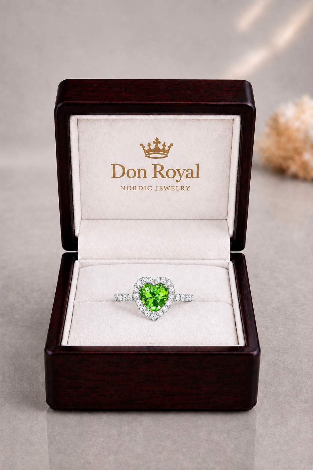Natural Color Changing Alexandrite Diamond Handcrafted Gold Ring Box