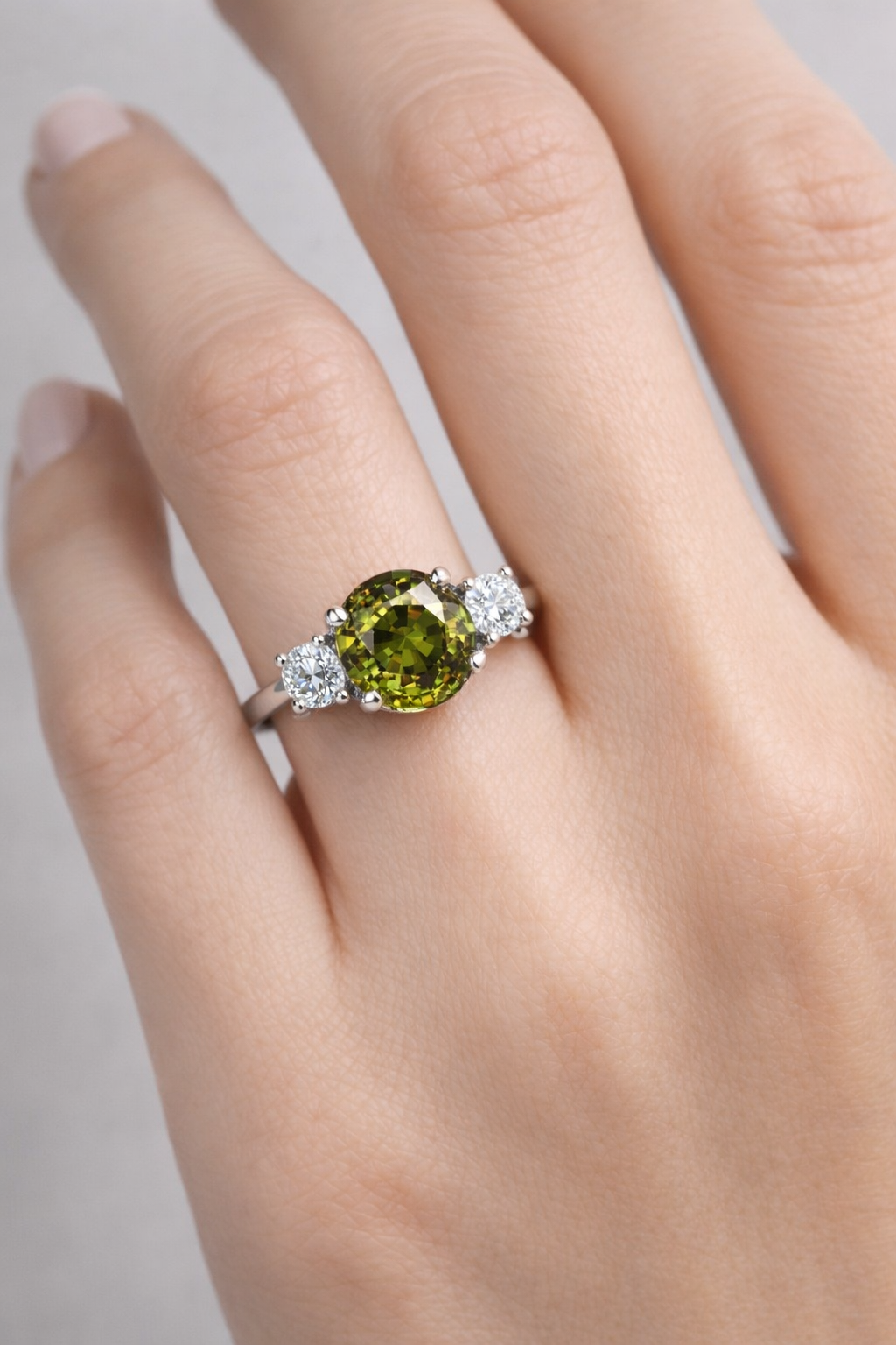 alexandrite diamond gold ring model