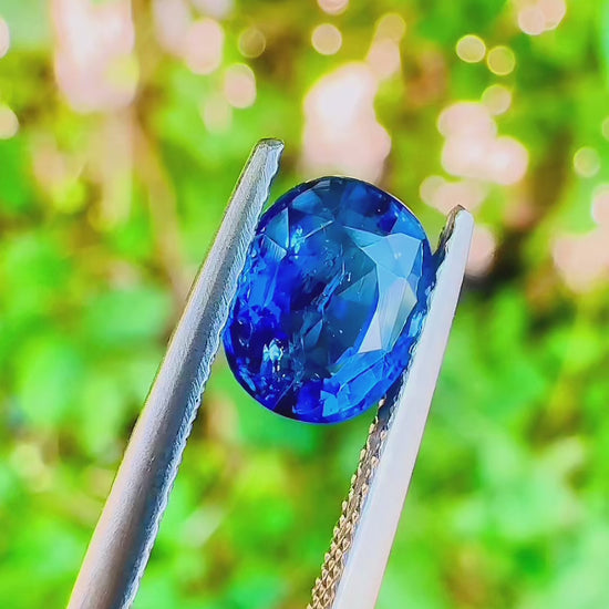 1.79 ct blue sapphire certified