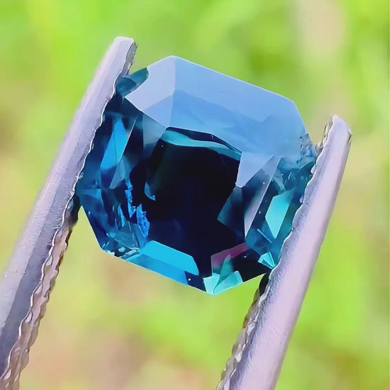 1.63 ct unheated blue sapphire certified