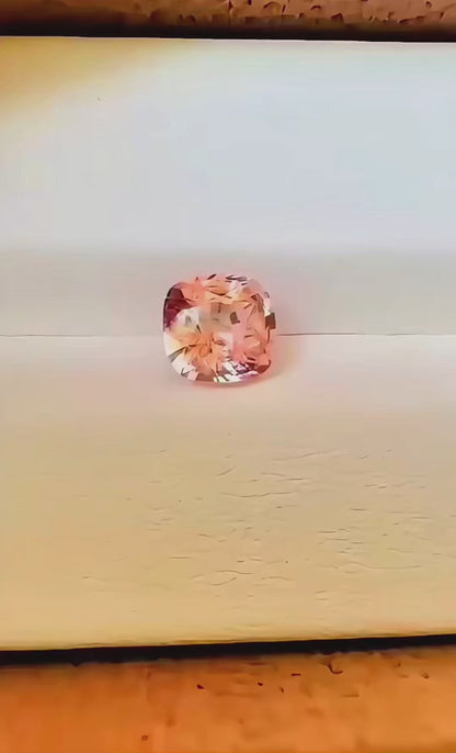1.25 ct Natural Unheated Padparadscha Sapphire Certified