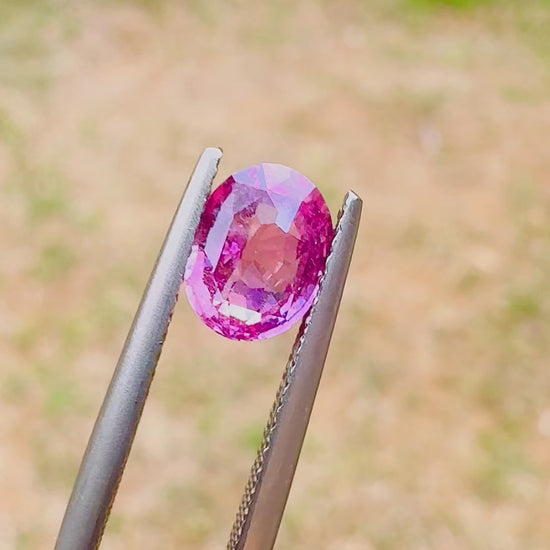 1.67 ct unheated pink sapphire gia certified