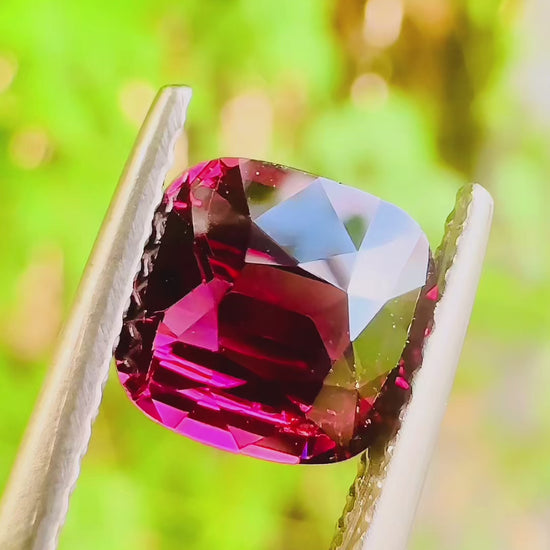 1.70 ct purple spinel certified