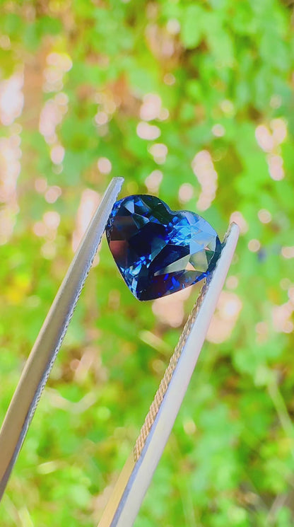 2.18 ct blue sapphire gia certified