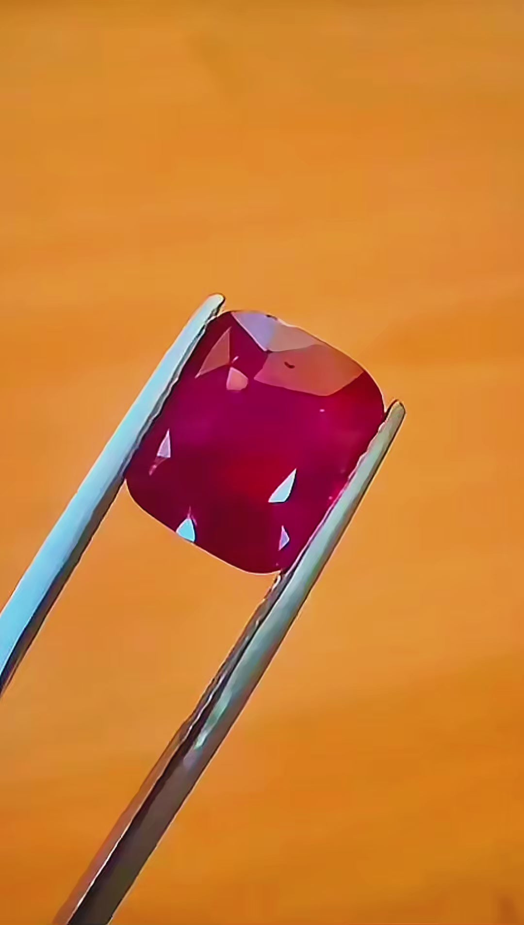 5.00ct unheated red ruby gia certified