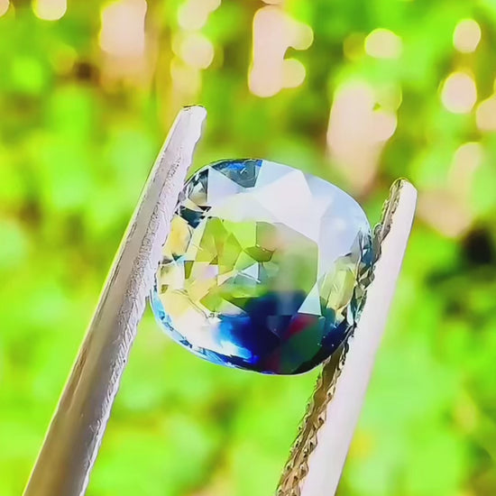 1.82 ct unheated bicolor sapphire gia certified
