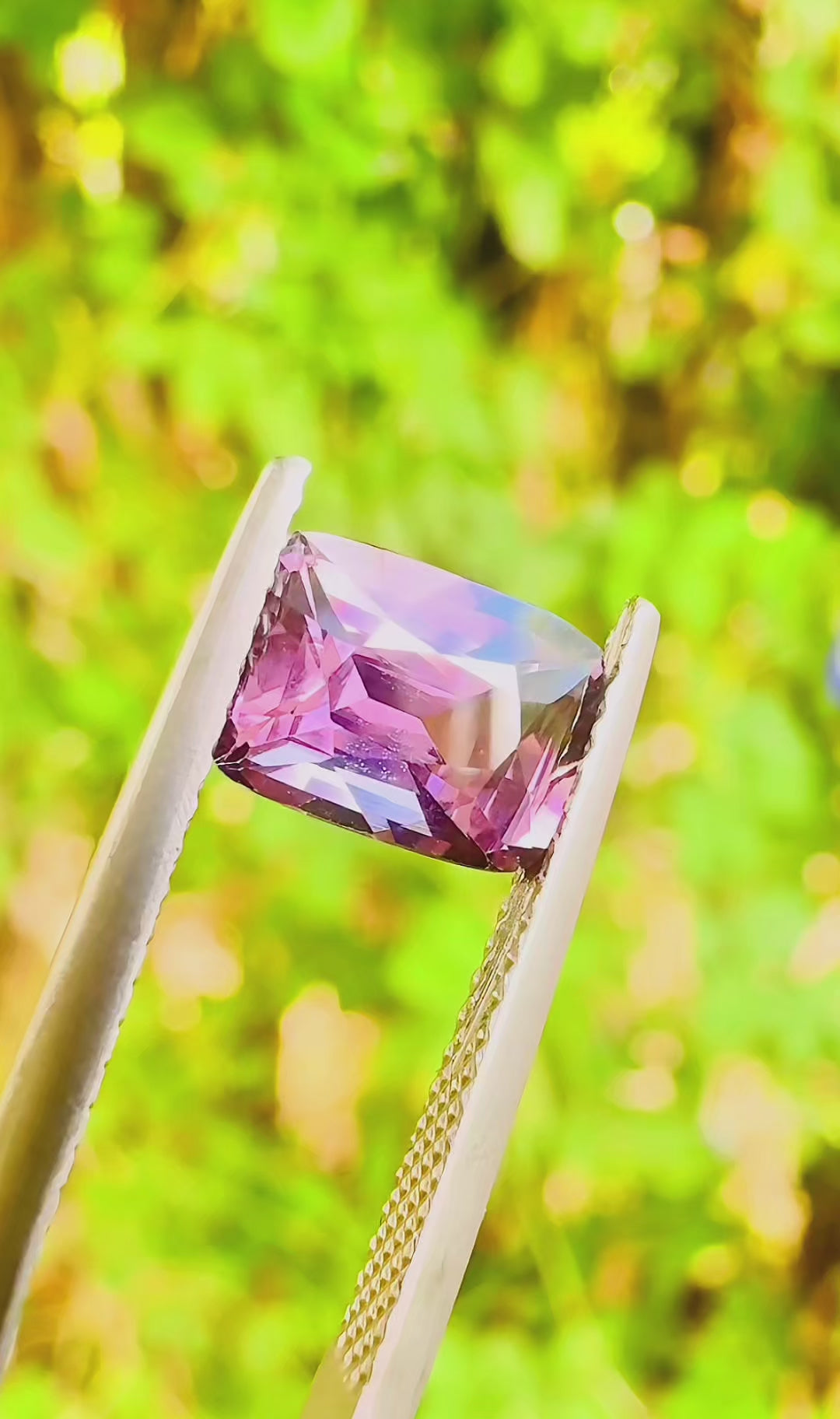 1.91 ct pinkish purple spinel certified