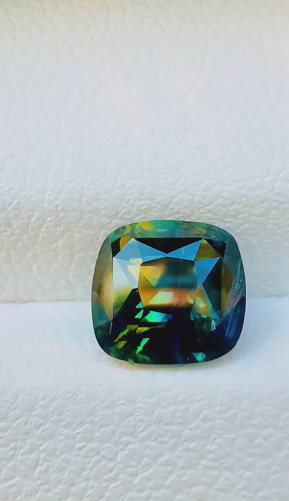 1.82 ct bicolor sapphire gia certified