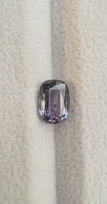 2.05 ct grey spinel certified