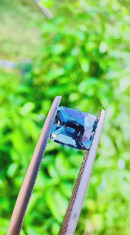 1.23 ct blue spinel certified