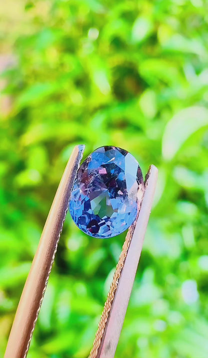1.36 ct lavender spinel certified